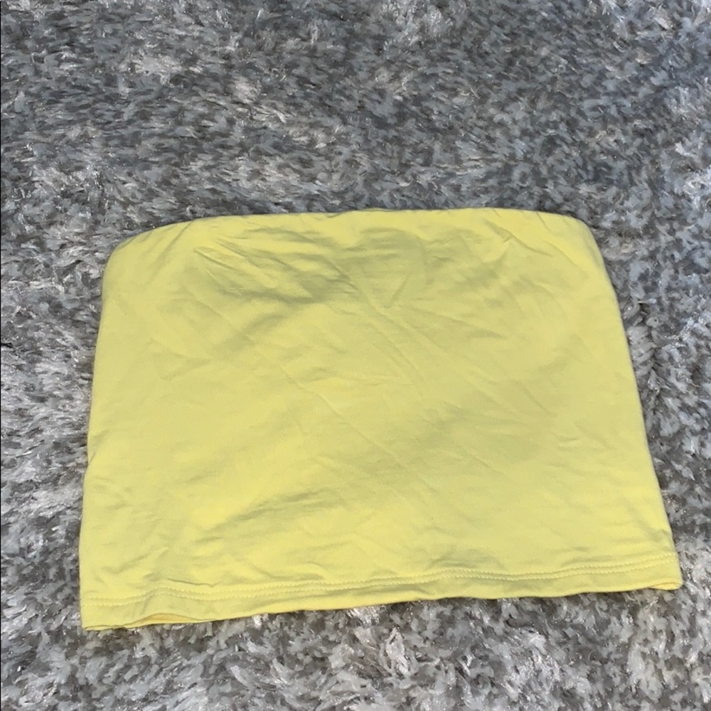 Yellow tube top